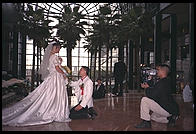 Wedding video shoot.  World Financial Center.  New York City.