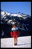 Dorothea on the glacier.  West coast of the South Island of New Zealand.