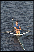 Head of the Charles Regatta, Sunday, October 18, 1998.  From the footbridge to Harvard Business School