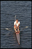 Head of the Charles Regatta, Sunday, October 18, 1998.  From the footbridge to Harvard Business School