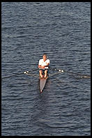 Head of the Charles Regatta, Sunday, October 18, 1998.  From the footbridge to Harvard Business School