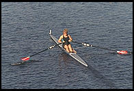 Head of the Charles Regatta, Sunday, October 18, 1998.  From the footbridge to Harvard Business School