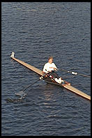 Head of the Charles Regatta, Sunday, October 18, 1998.  From the footbridge to Harvard Business School