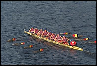 Head of the Charles Regatta, Sunday, October 18, 1998.  From the footbridge to Harvard Business School