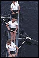 Head of the Charles Regatta, Sunday, October 18, 1998.  From the footbridge to Harvard Business School