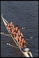 Head of the Charles Regatta, Sunday, October 18, 1998.  From the footbridge to Harvard Business School