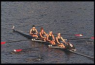 Head of the Charles Regatta, Sunday, October 18, 1998.  From the footbridge to Harvard Business School