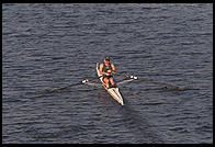 Head of the Charles Regatta, Sunday, October 18, 1998.  From the footbridge to Harvard Business School