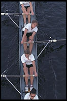 Head of the Charles Regatta, Sunday, October 18, 1998.  From the footbridge to Harvard Business School