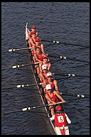 Head of the Charles Regatta, Sunday, October 18, 1998.  From the footbridge to Harvard Business School