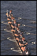 Head of the Charles Regatta, Sunday, October 18, 1998.  From the footbridge to Harvard Business School