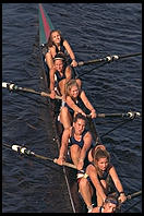 Head of the Charles Regatta, Sunday, October 18, 1998.  From the footbridge to Harvard Business School