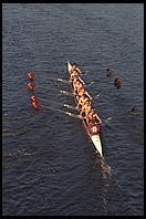 Head of the Charles Regatta, Sunday, October 18, 1998.  From the footbridge to Harvard Business School