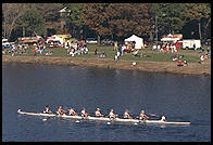 Head of the Charles Regatta, Sunday, October 18, 1998.  From the footbridge to Harvard Business School