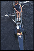 Head of the Charles Regatta, Sunday, October 18, 1998.  From the footbridge to Harvard Business School