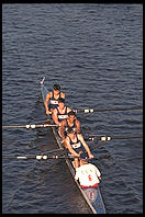 Head of the Charles Regatta, Sunday, October 18, 1998.  From the footbridge to Harvard Business School