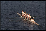 Head of the Charles Regatta, Sunday, October 18, 1998.  From the footbridge to Harvard Business School